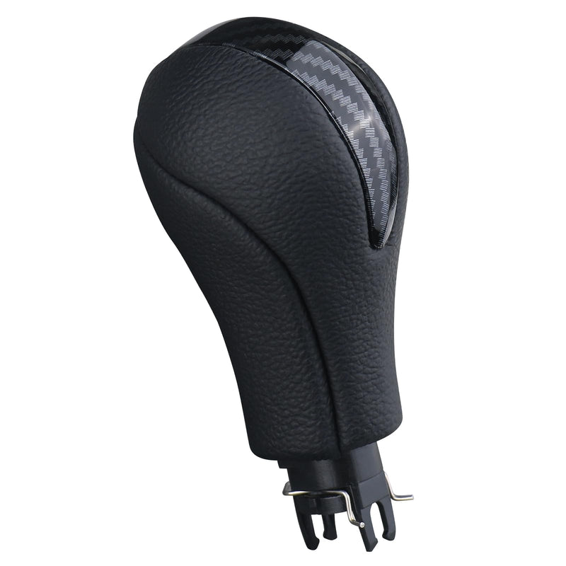 APPERFiT Gear Shift Knob for Automatic Transmission Gear Shifter 34910-JK03A 34910-1LA6C Compatible with Infiniti EX35 FX35 FX50 G25 G35 G37 Q60 QX50 QX56 QX70 Black & Carbon Fiber
