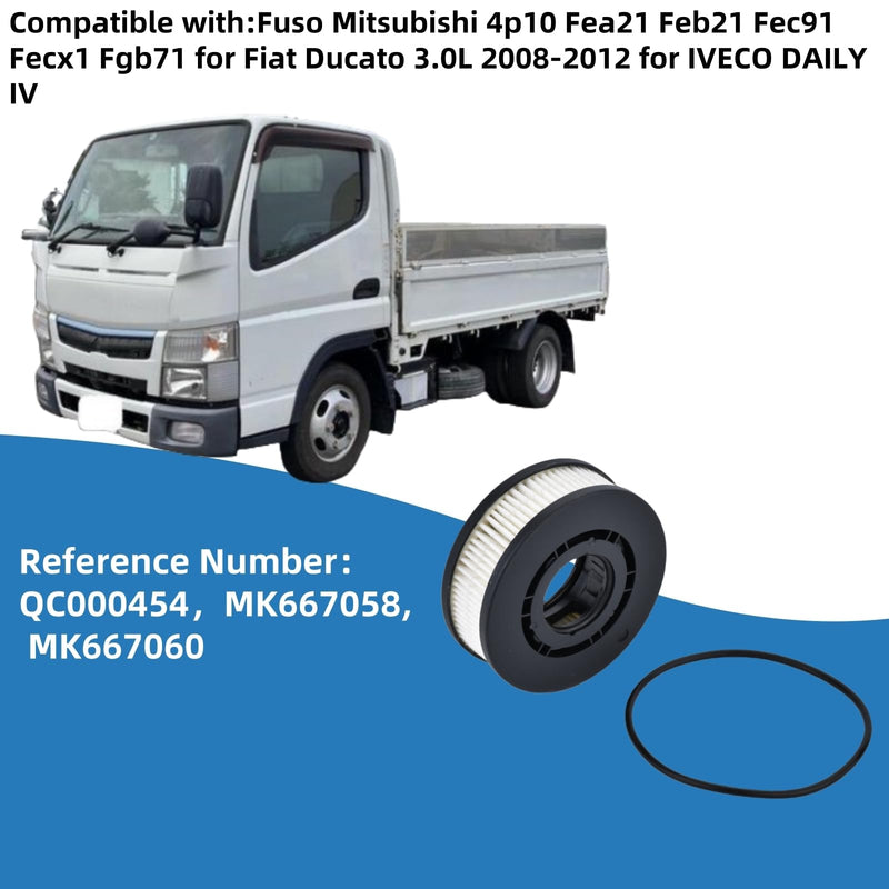 QC000454 Crankcase Ventilation Filter Compatible with Fuso Mitsubishi 4p10 Fea21 Feb21 Fec91 Fecx1 Fgb71 for Fiat Ducato 3.0L 2008-2012