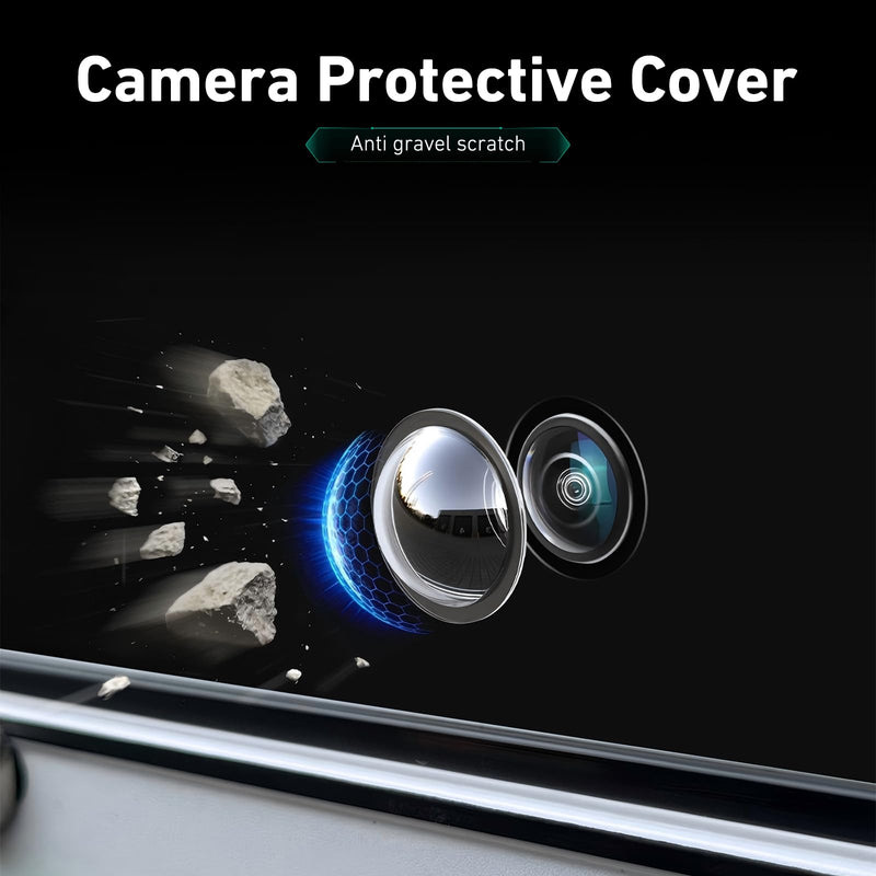 2 PCS Car Backup Camera Protector Covers, Clear HD Anti-Scratch Lens Cap, Car Rear View Camera Protection Cover, Universal for Most Cars