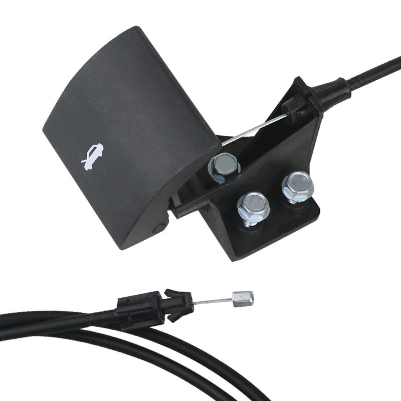 Hood Catch Release Cable with Handle Compatible with 2005 2006 2007 2008 2009 2010 Grand Cherokee 2006-2010 Commander Replaces 55394495AB