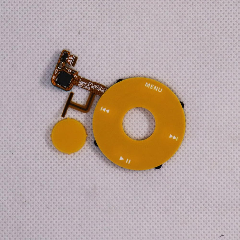 Yellow Plastic Front Cover Faceplate Housing Case Cover with clickwheel with Center Button for iPod 5th 5.5Gen Video 30GB 60GB 80GB Yellow