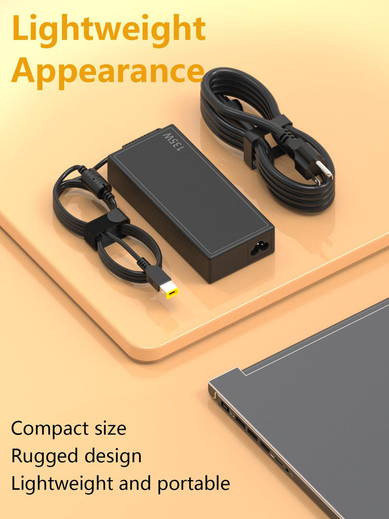 Replacement Lenovo 135w Charger Lenovo Thinkpad X1 Extreme L440 L450 L460 P50s P51s T431s T440 135w AC Adapter Slim Tip Compatible with 4X20E50558 Thinkpad Docking Station 40AF0135US