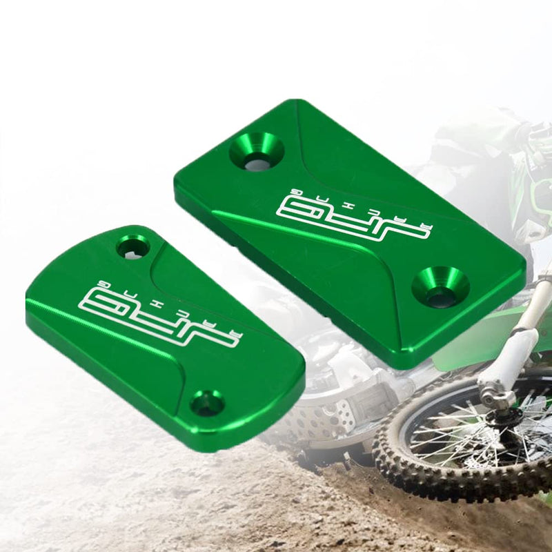 Motorcycle Front Rear Clutch Brake Reservoir Fluid Cover Cap CNC for Dirt Bike KX65 01-21 KX80 KX85 KX100 98-21 KX125 92-08 KX250 93-08 KX250F 04-18 KX250 19-20 KX450F 06-18 KLX300R 20 KLX450R 08-15