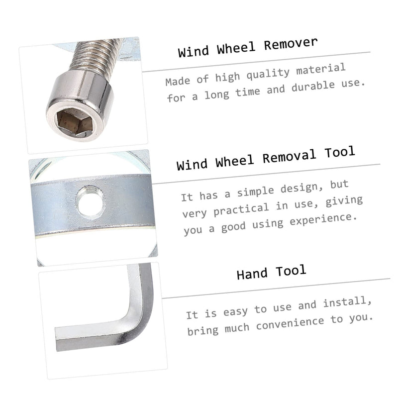 Operitacx Blower Fan 1 PC Puller Steering Wheel Puller Steel Hand Tool Metal Wind Wheel Disassembly Tool Steel Silver Blower to Disassemble Hand Tools