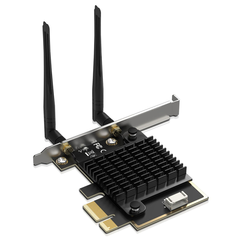 WiFi 7 PCIe Wireless Card Intel BE200 NGW, Bluetooth 5.4, 5800Mbps. NICGIGA Network adapter Support Windows 10/11 (64bit), Ideal for WiFi7/WiFi6E/WiFi6/WiFi5 Router and Wireless AP