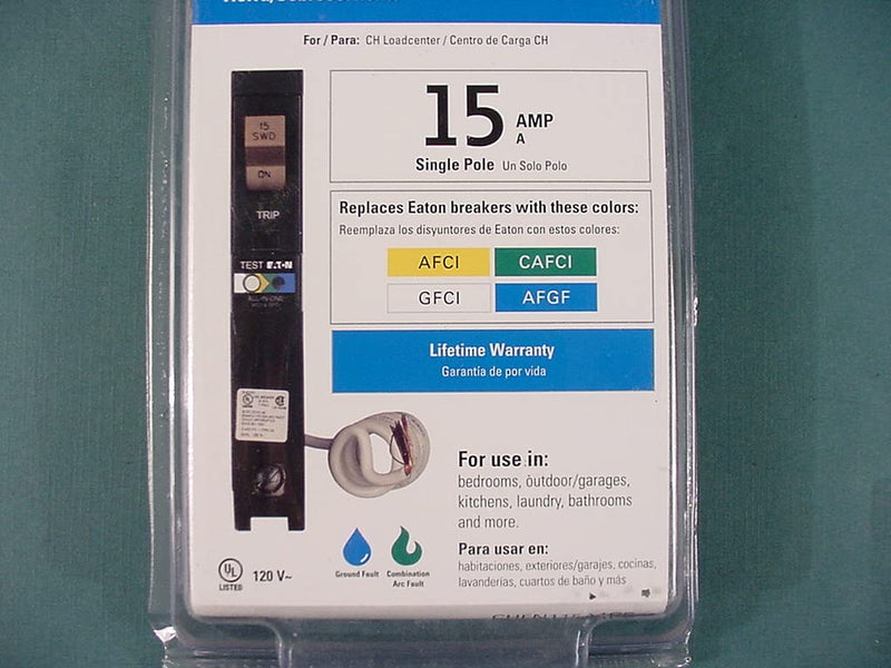 All-In-one Breaker 15 Amp single pole CHFN115A1CS