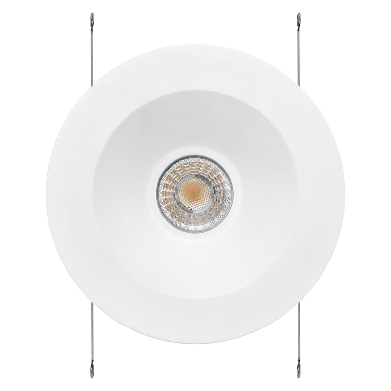 Maxxima 5" & 6" Retrofit Recessed Anti-Glare LED Downlight 1300 Lumens 5CCT | Color Temperature Selectable 2700K/3000K/3500K/4000K/5000K, Dimmable, E-26 Quick Connect Adapter, 90 CRI, White Trim