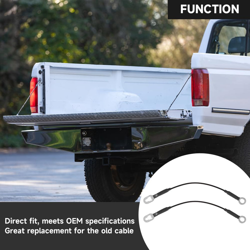 Rear Tailgate Lift Support Cables Tailgate Lift Support Straps - Compatible for Chevrolet C1500/K1500 1988-1999 for Chevrolet C2500/C3500/K2500/K3500 1988-2000