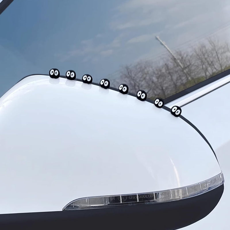 Soot Sprite Car Rearview Mirror - 25 Pcs Cartoon Soot Sprites Accessories for Car Interior Decoration Dashboard Car Ornament Funny Gifts