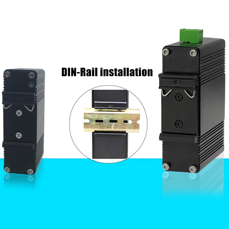 CNQLIS Din Rail Mount Clip, 1.02" Width DIN Rail Mounting Clip Snap in Universal Mounting Bracket, 20Pcs Black Aluminum Alloy Relay Clip for 35mm Din Rail Switches and Injectors 1.02 inch 20