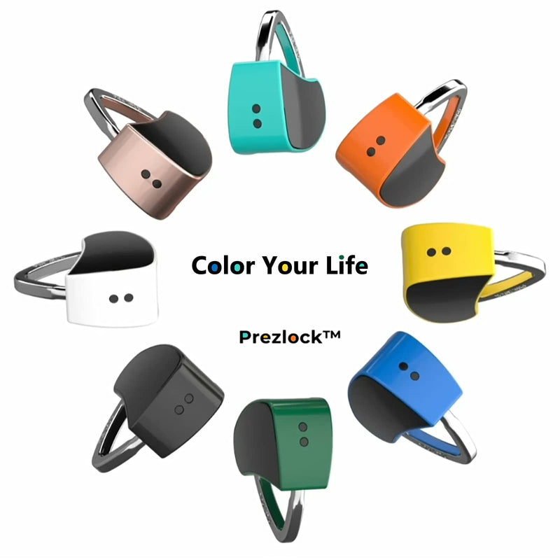 Fingerprint Padlock, Smart Padlock with Keyless Biometric, Colorful, Fashionable Lock, Compact Lock, USB Rechargeable,1Pack. (Vivid Graphite) Vivid Graphite