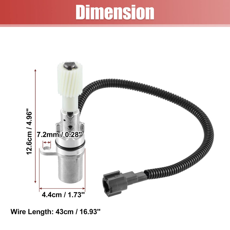 X AUTOHAUX Transmission Speed Sensor for Nissan Frontier 1998 1999 2000 25010-74P01 25010-74P00 2pins ABS Car Replacement Transmission Sensor Black