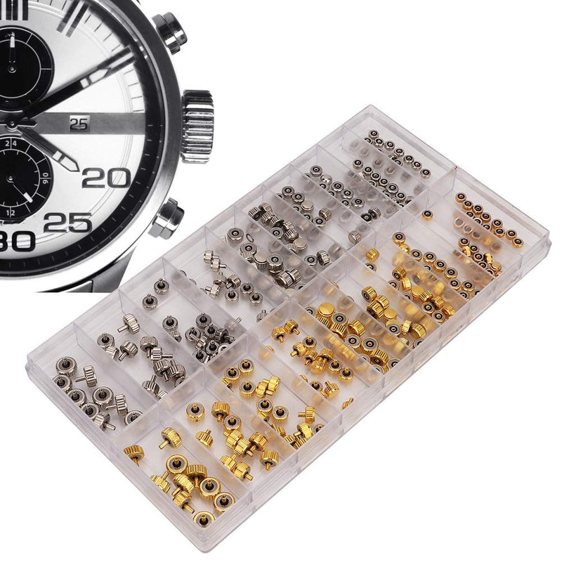 Round Head and Flat Head Watch Crown, Watch Repair Tool, Spare Parts from Stainless Steel 3.5/4.0/4.5/5.0 mm for all types of watches