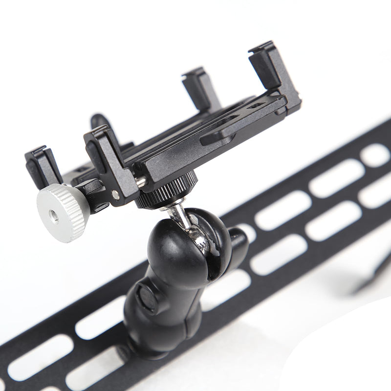 Car Central Control Multi-Function Navigation Bracket Compatible with Ineos Grenadier 2020 -2026 Dash Panel Air Vent Track Cell Phone Holder Alloy Accessories (Black, Style C) Black