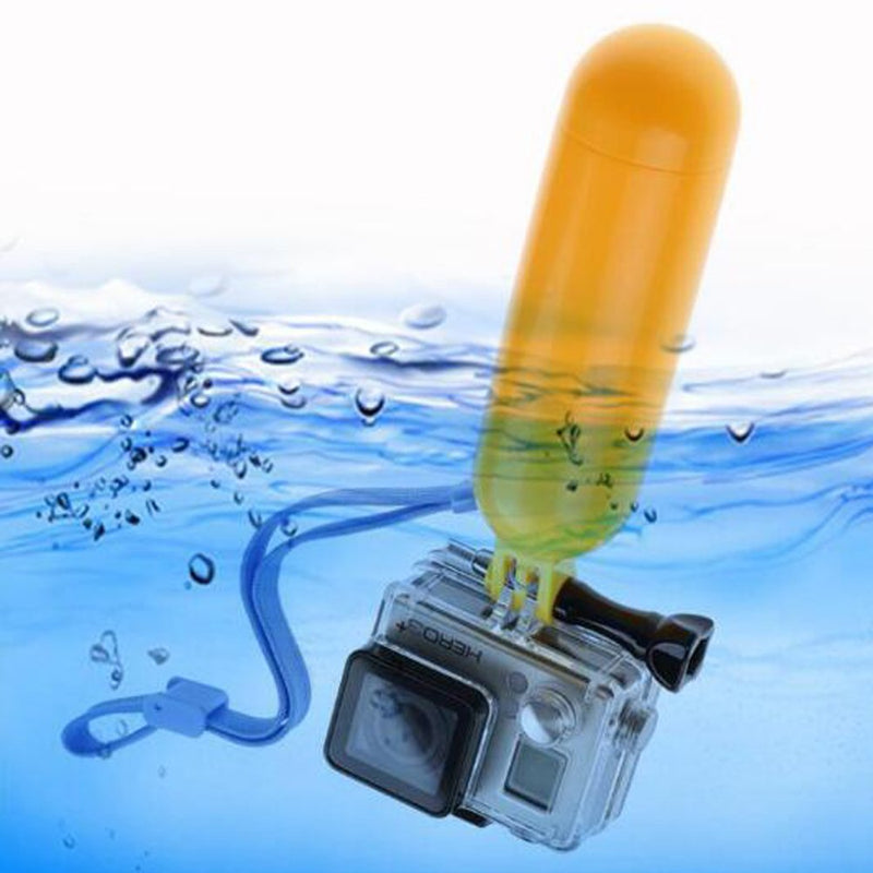 Floating Hand Grip Floaty Handheld Monopod for GoPro Hero 6/5/ 5 Session/ 4 Session/ 4/3+/ 3/2/1, SJ4000/SJ5000, with Long Handle Screw and Wrist Strap