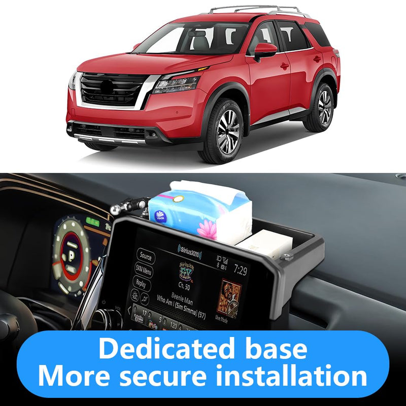Car Phone Holder Center Console Organizer Tray for Nissan Pathfinder 2022 2023 2024 2025 [Not for 2026]Auto Interior Accessories Best Cell Phones Mount Mobile CellPhone Stand Dashboard Screen Storage