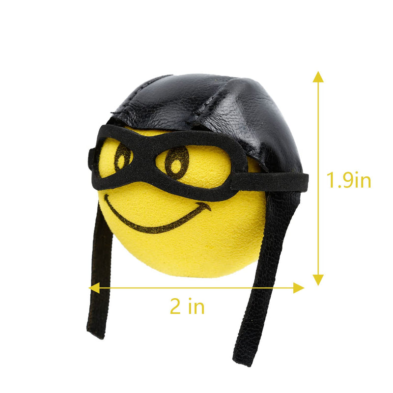 YGMONER Cute Pilot Foam Ball Car Antenna Toppers Exterior Decorations (Pilot)