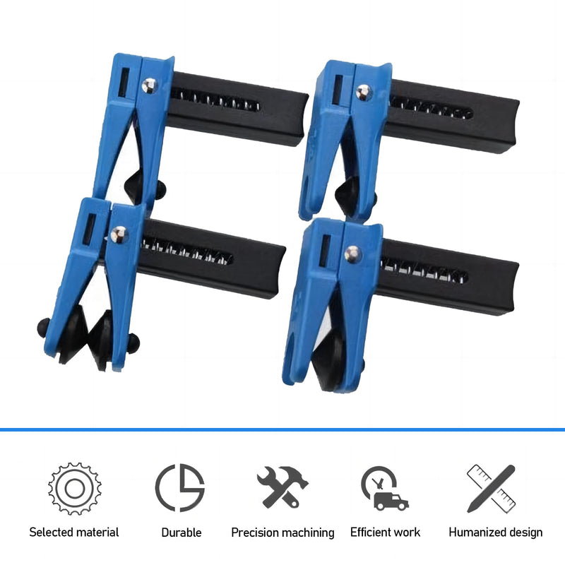 4 PCS Car Brake Line Clamp, Car Brake Oil Line Plug Tool, Brake Line Plug Automatic Fluid Stop Clamp Set, Universal for Most Cars (Blue)