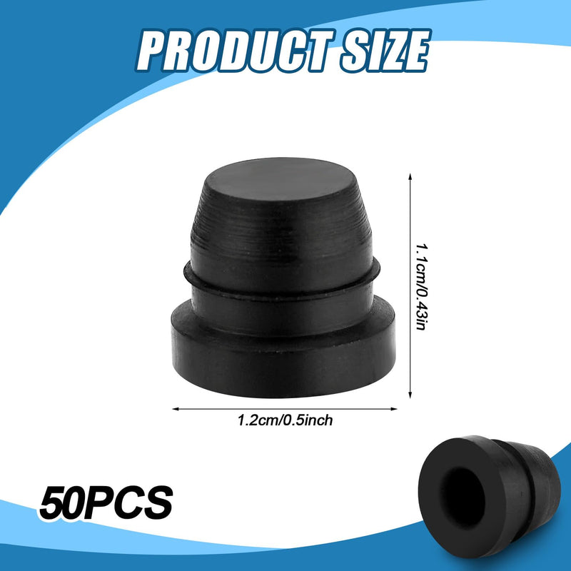 50pcs Brake Bleeder Cap, Waterproof Brake Bleeder Nipple Caplier Grease Zerk Covers Rubber Screw Valve Caps Auto Grease Fitting Caps for Motorcycle Car Braking Systems