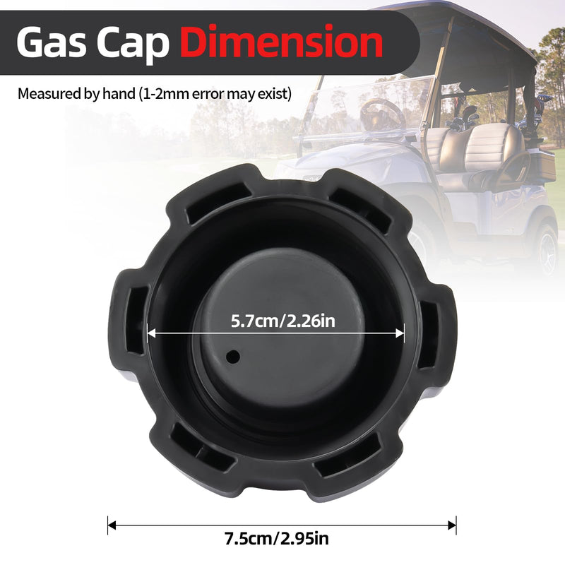 Manual Vent Gas Cap Compatible with Old Style Portable Boat Gas Tank, 621501-10 Gas Tank Cap Replacement Tempo Gas Tank Parts, Black