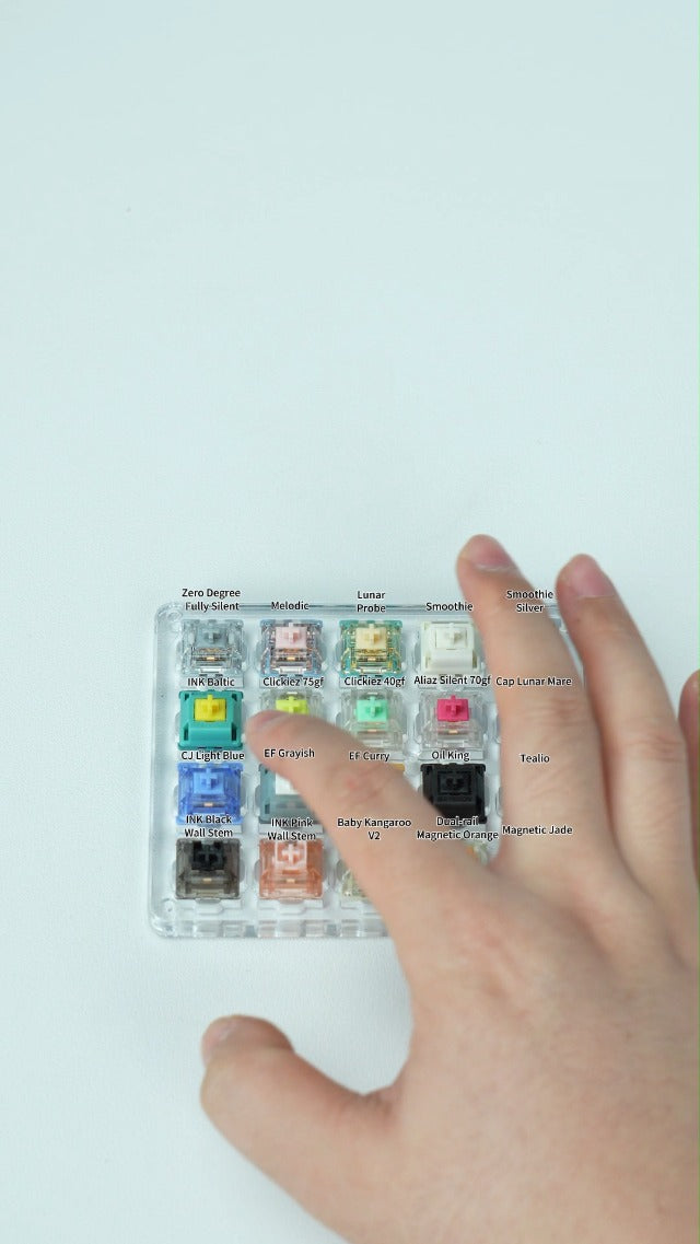 GATERON Keyboard Switches Tester(high Profile Mix he switches,20) 20PCS high Profile Mix he switches