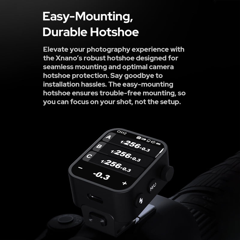 GODOX X3S 2.4G Wireless Flash Trigger Transmitter TTL Autoflash with Large OLED Touchscreen Multiple Flash Modes with USB Port 32 Channels 16 Groups Compatible with Sony Cameras