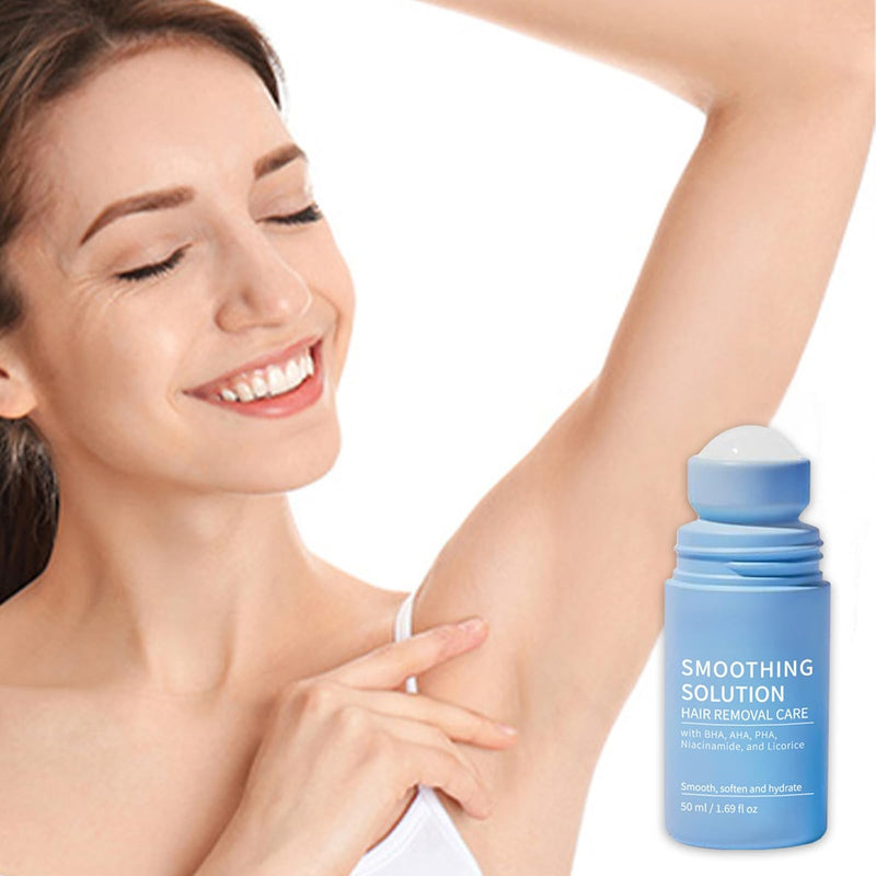 High Roller Ingrown Tonic | Razor Bump & Ingrown Hair Treatment with BHA AHA | Roller Ball Applicator for Underarms Abdomen Bikini Line for Men & Women