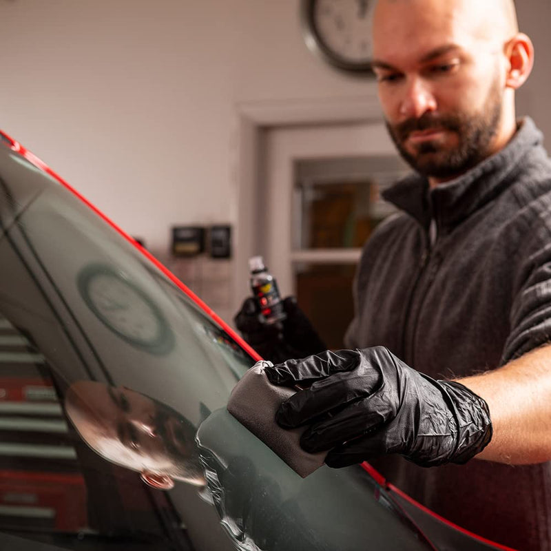 Invisible Glass 95151 Professional Grade Ceramic Glass Coating Kit Provides Long-Lasting Heat Resistant Hydrophobic Protection From Scratches, Chemicals, and Weather - Repels Rain, Ice and Snow, 30 mL