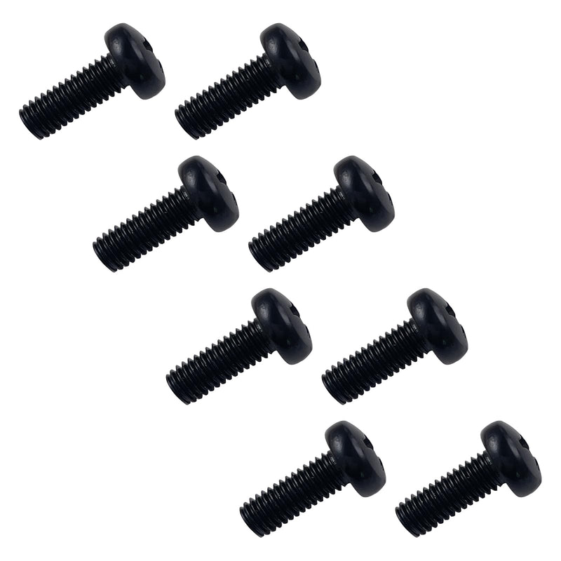 Rear License Plate Screws Black Compatible with Toyota 4Runner Camry Highlander Corolla Honda Pilot Accord CRV Civic Fit Lexus Acura M6-1.0 X 16mm 18-8 Stainless Steel 8 Pack