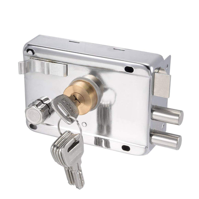 Home Safety Vertical Keyway Cylinder Deadbolt Rim Lock Set Exterior Door Anti-Theft Door Locks