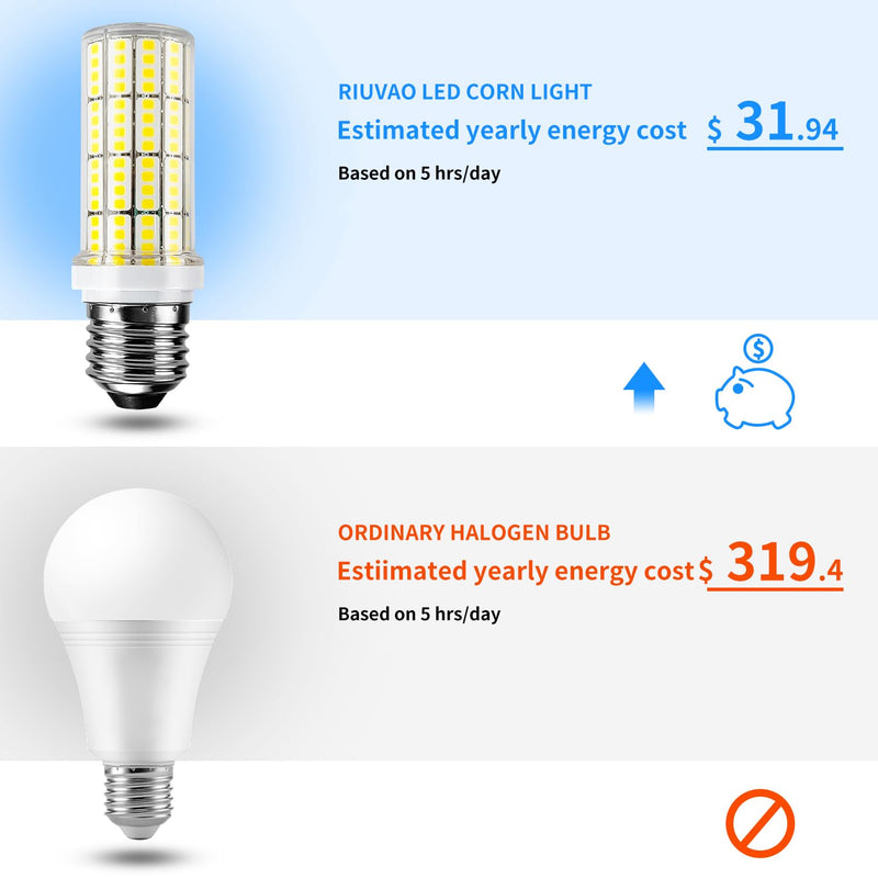 Led Light Bulb 6pcs 200w Equivalent 2500 Lumen 5000k Cool Daylight White 20w Super Bright Led Bulb E26/E27 BaseLed Light Bulbs for Home Garage Warehouse Indoor Outdoor Light Bulb. 20W-E26 5000K