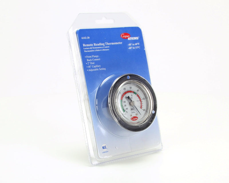 Cooper-Atkins 6142-20-3 Front Flange Back Connect Panel Thermometer, 48" Capillary Length