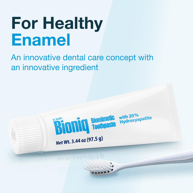 Bioniq Classic - 20% Hydroxyapatite Toothpaste, bioHAP and Fluoride Free for Daily Use, Clinically Tested - Our Expert Enamel Care, Mint Flavor - 3 x 3.44 Oz 3.44 Ounce (Pack of 3)