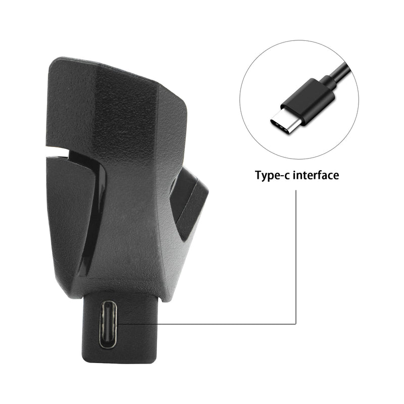 TC51 USB-C Charger for Zebra TC510k TC52 TC56 TC57 Handheld Barcode Scanner Mobile Computer, Type-C Interface Clip On Charger for Convenient and Safe Charging (ADPTR-TC56-USBC-01)