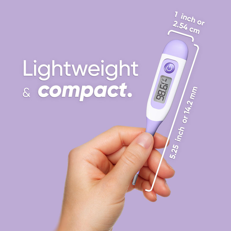 Wondfo Digital Basal Thermometer for Women Fertility – BBT Thermometer for Ovulation & Pregnancy Tracking – High Accuracy & LCD Display & Waterproof