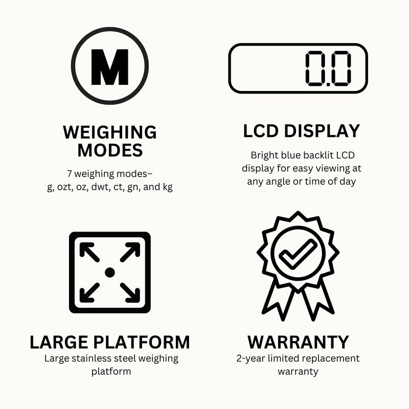 GemOro Platinum PRO1001V | Durable Precise Jewelers Countertop Portable Scale | Digital Precision Tool with Expert Professional Reading & Accuracy 1000g x 0.1g Readability (Black)