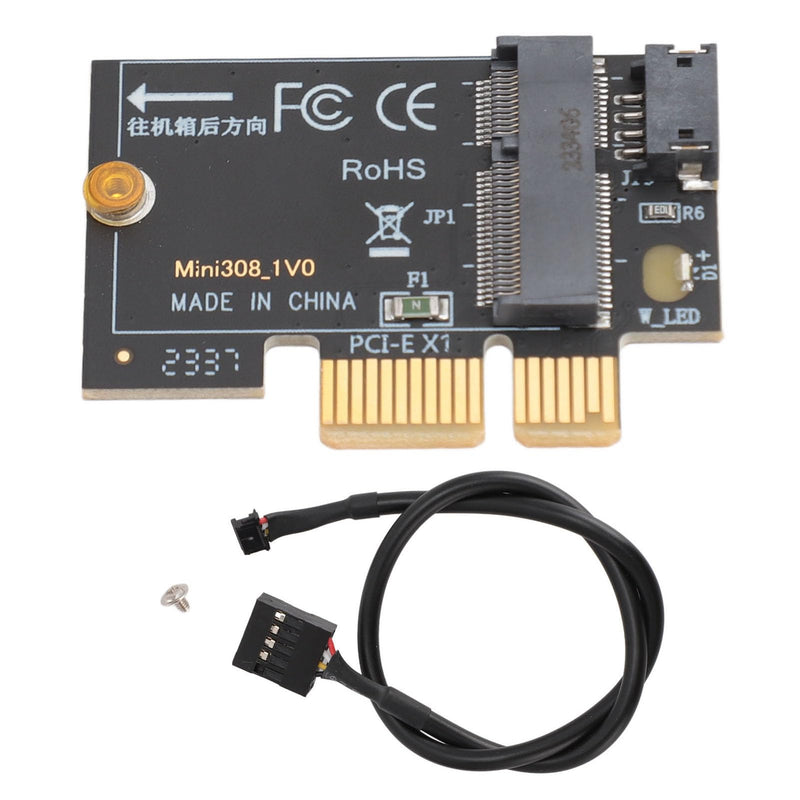 M.2 NGFF Key B M to PCIe X1 Adapter Card, .2 to PCI Adapter for Desktop Computer, SSD Expansion Card