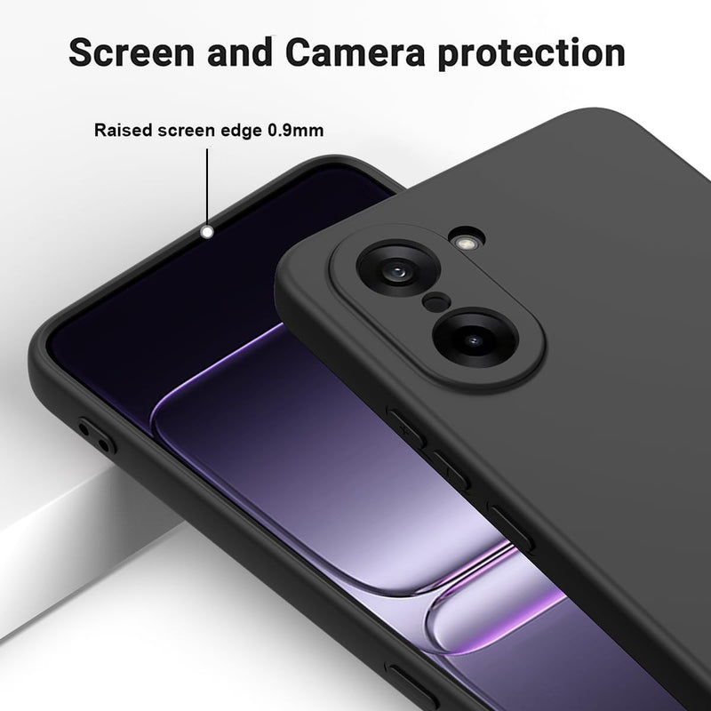 for Consumer Cellular IRIS Connect 2 Case Compatible for Speakeasy Smart Phone Case Cover with 2 Pack Screen Protector,Slim Shockproof Soft TPU Rubber Silicone Lanyard -Black Black-Scr
