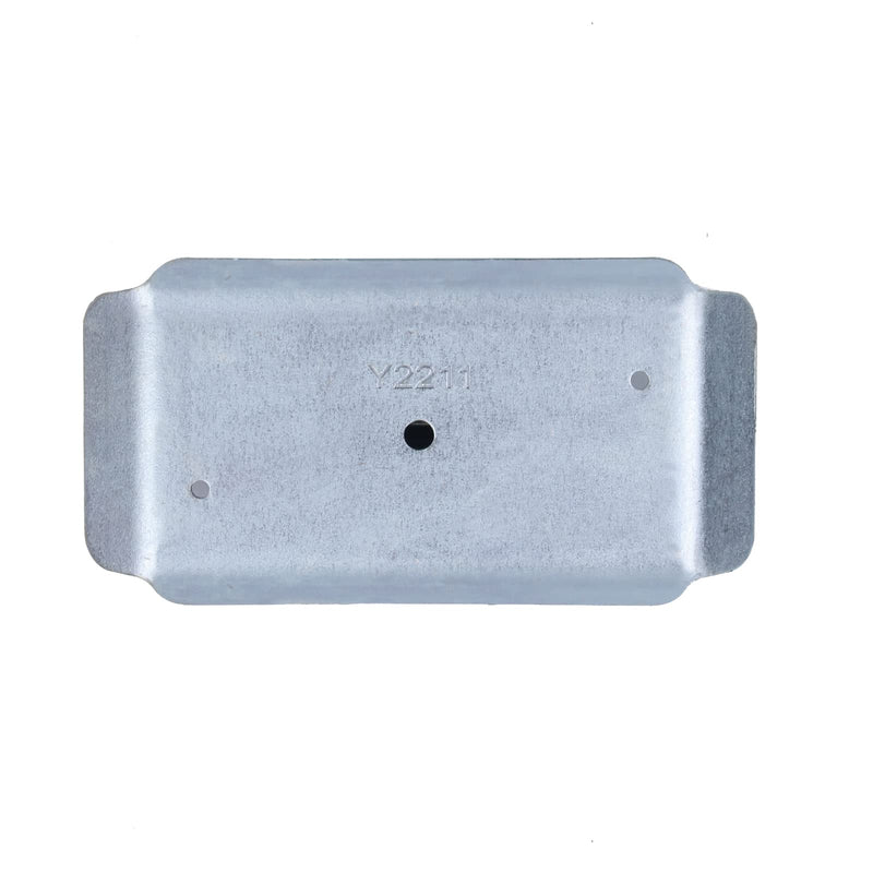 5000lbs Trailer Jack Foot Plate with Pin Base, Silver