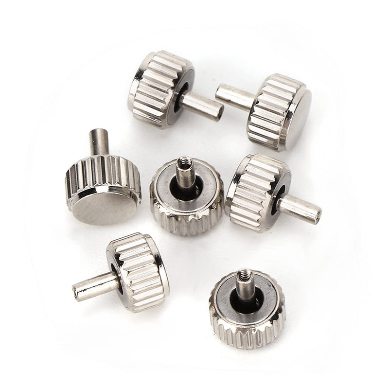 Round Head and Flat Head Watch Crown, Watch Repair Tool, Spare Parts from Stainless Steel 3.5/4.0/4.5/5.0 mm for all types of watches