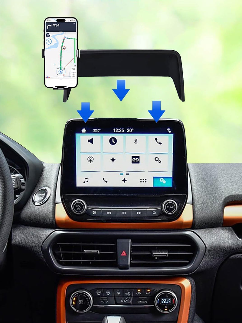Martoffes™ Screen Phone Holder Made for Ford Escape and Kuga 2020 to 2022 / Ford EcoSport 2018 to 2022 (8.0-INCH Touchscreen Display) Dashboard Screen Cell Phone Dash Mount Accessories