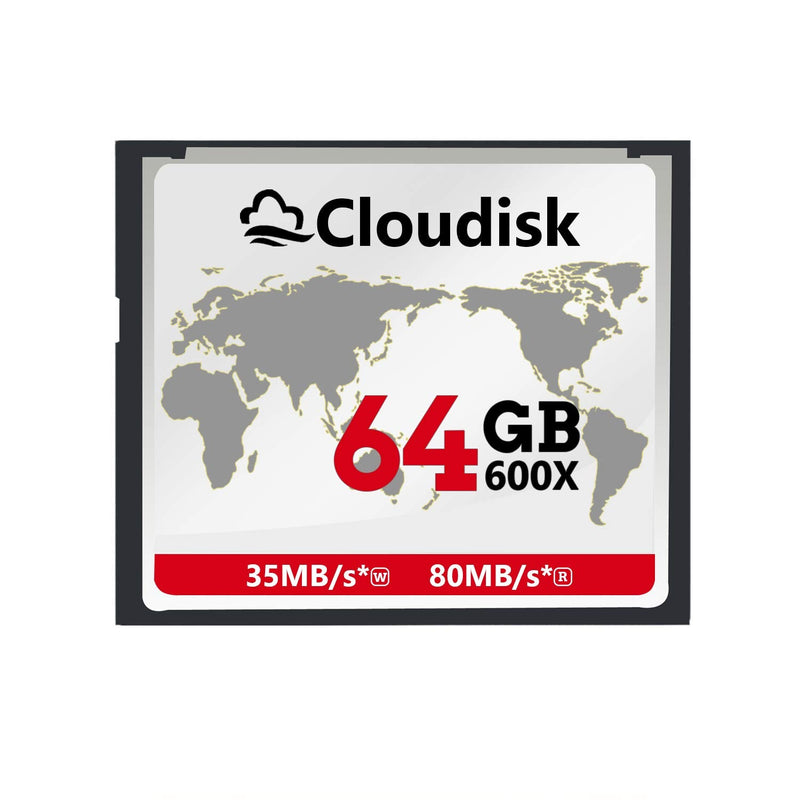 Pack of 2 Compact Flash Card 64GB 600X CF 2.0 Card Performance for DSLR Camera, Vintage Digital Camera and Industry Equipment (64 GB)