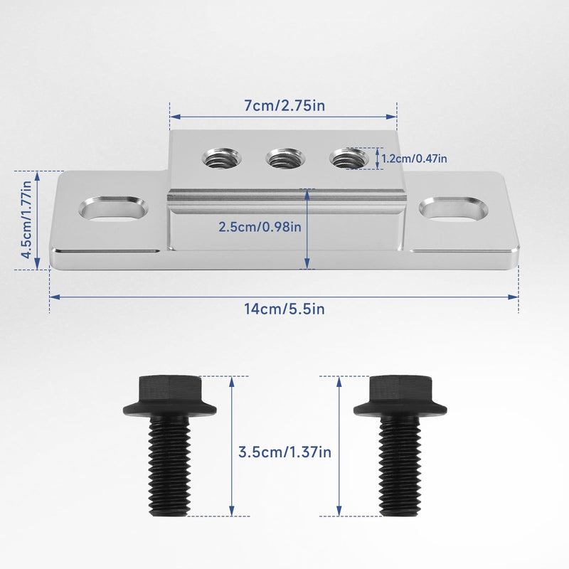 Bruce & Shark Aluminum Transmission Mount 551404 Fit for GM TH350 TH400 700R4 T56, 4L60E 4L65E 4L70E 4L80E 4L85E, 6L80E 6L90E, TR6060 2004R Powerglide Muncie 4 Speed