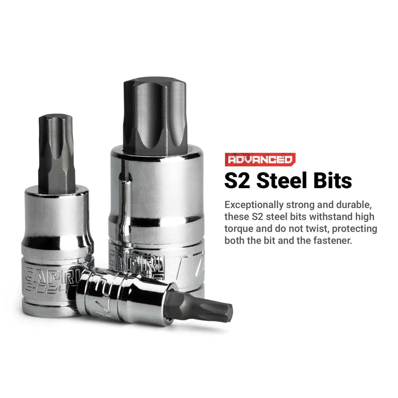 Capri Tools 3-0231 T50 Star Bit Socket, 3/8-Inch Drive