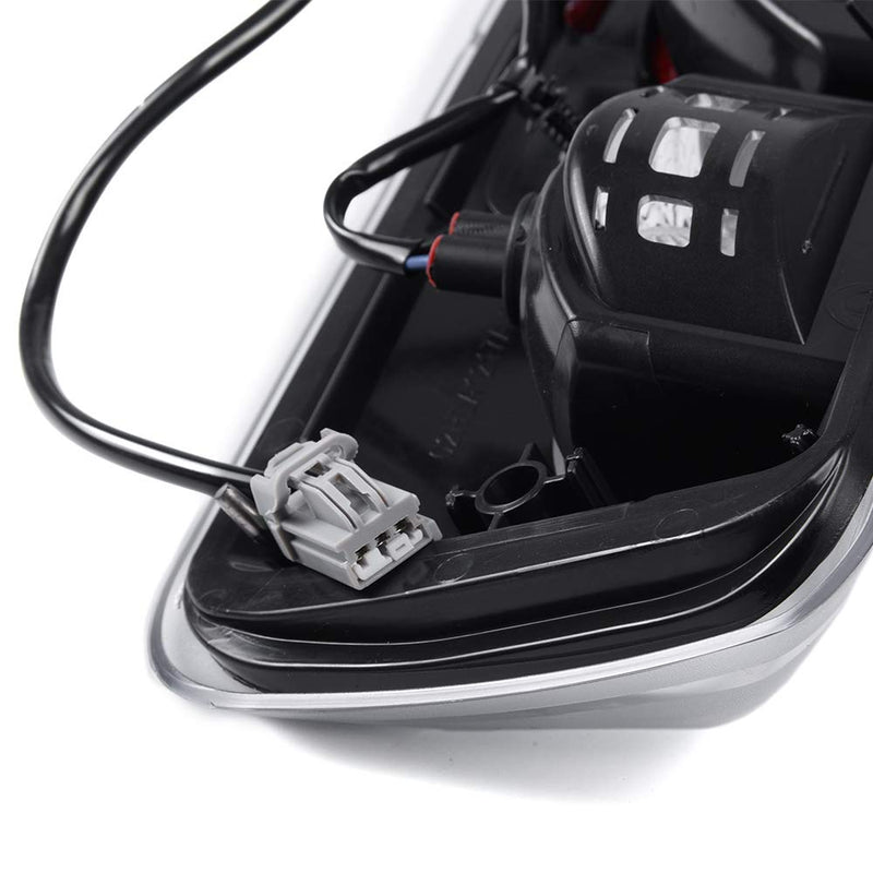 PIT66 3rd Brake Light Compatible with 2004-2008 Ford F150 High Mount Center Rear Roof Third Cargo Light Parking Light Halogen Clear/Red Lens Tercera luz de freno 04-08 F150 Clear/Red