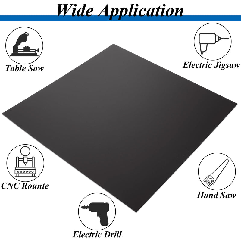 4PCS 12 x 12 x 1/32 (0.04”) Inch Anodized Aluminum Sheet, Black Aluminum Engraving Blanks, 0.8MM Thin Metal Plates for Laser Engraving, Crafting, DIY, House Decoration 12x12x1/32 Inch-4PCS