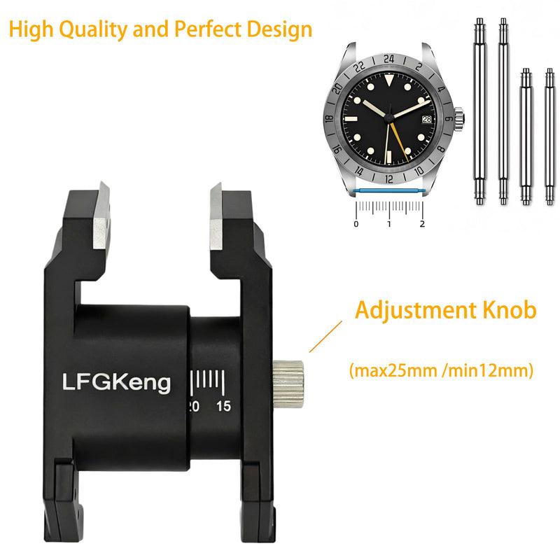 Watch Bracelet Removal Tool, U-Shaped Alloy Steel Spring Bar Tweezer, New Spring Bar Plier Watch Band Replacement Pliers Tool Black