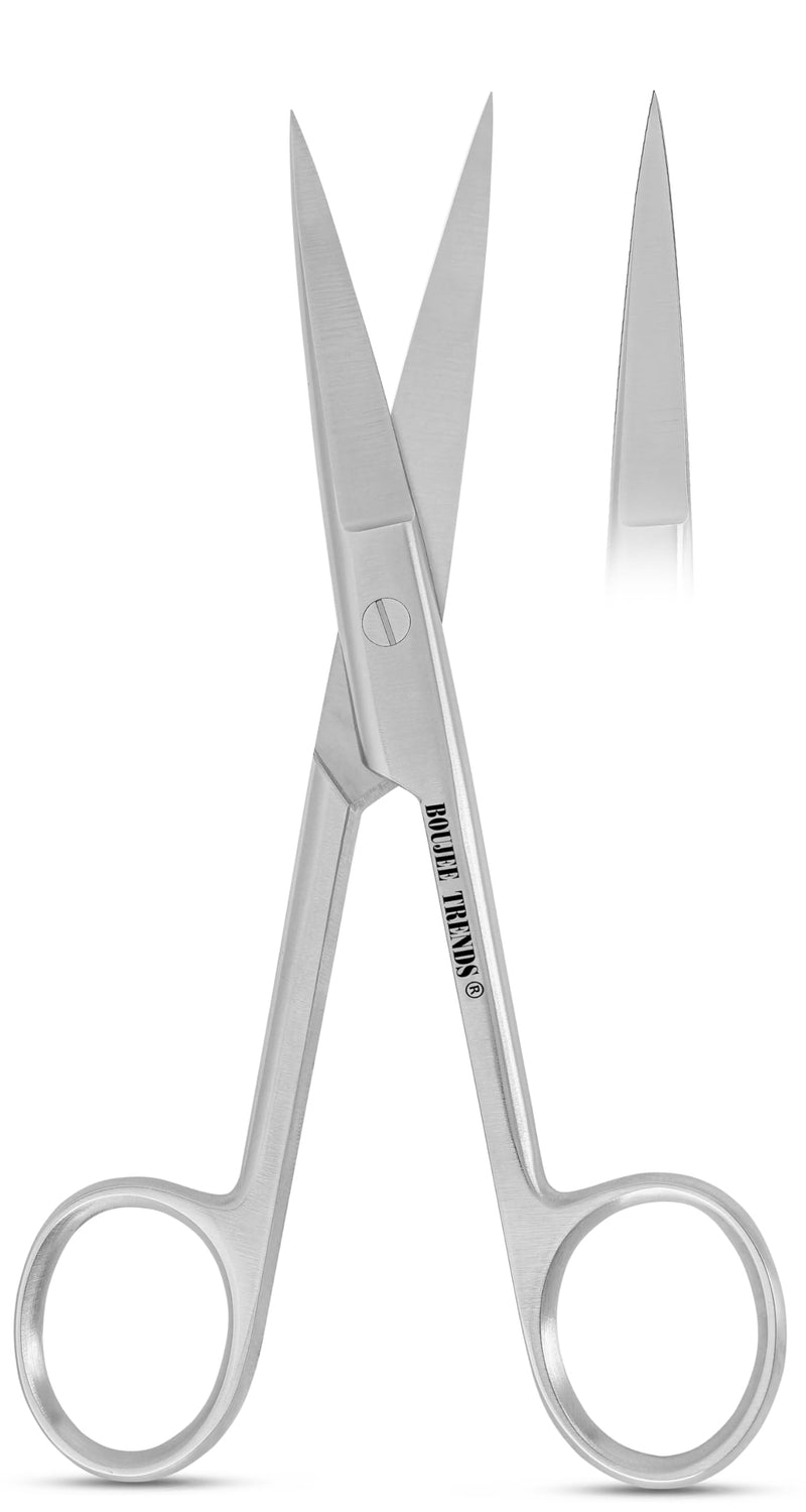 Precise Quality Stainless Steel Surgical Dressing Scissors Medical Dissecting Sharp Scissors Straight General Art Craft Paper Shears (Sharp/Sharp) Sharp/Sharp