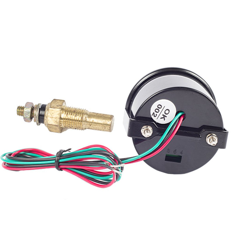 ESUPPORT Car 2" 52mm Digital Oil Temp Gauge Blue LED Light Temperature Meter Automotive