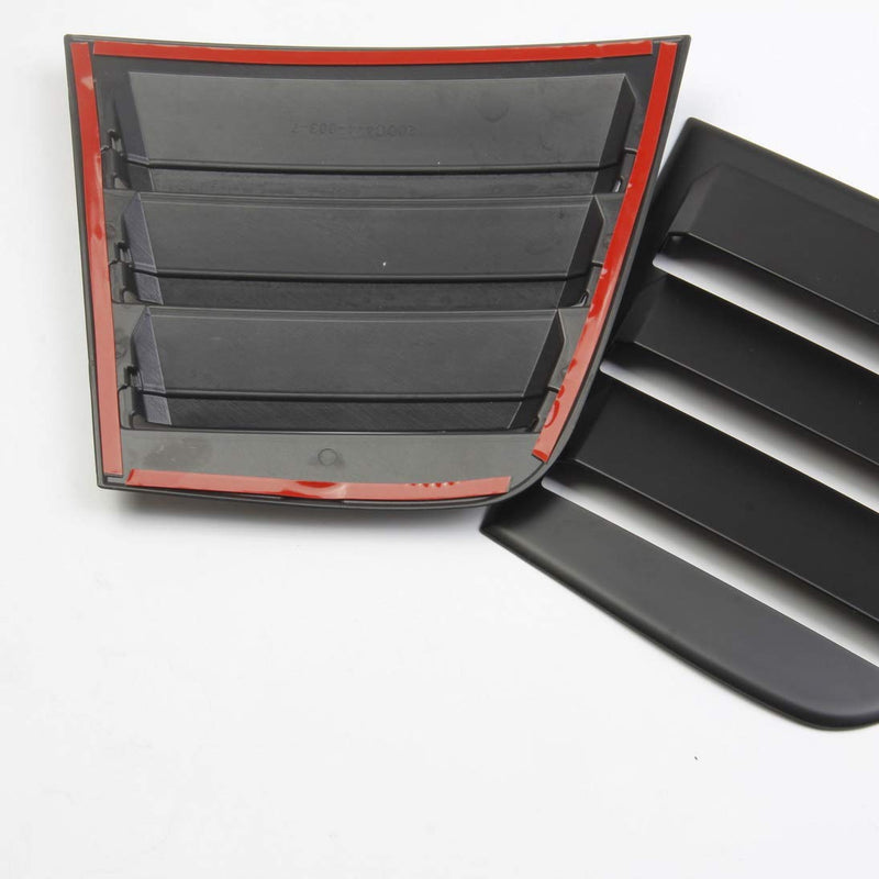 Side Window Louvers Air Vent Scoop Shades Cover Blinds ABS for Dodge Charger 2011-2021 (black) black